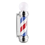 Enseigne barbier avec sph�re