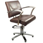 Fauteuil coiffure verone marron fonc