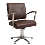 Fauteuil coiffure verone marron fonc�