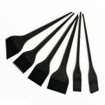 Kit 6 pinceaux silicone noir avec tui