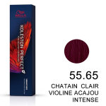 Koleston perfect vibrant reds 55. 65 chatain clair violine acajou intense