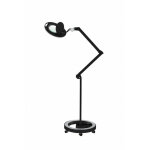 Lampe loupe led professionnelle weelko mega + black