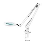 Lampe loupe led pour table silos blanc