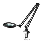 Lampe loupe led pour table silos noir