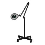 Lampe loupe sur pied tanque noir