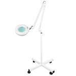 Lampe loupe sur pied vilaflor intense blanc