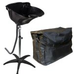 Lave tete coiffure noir avec sac