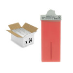 Lot 24 cartouche roll - on mini t�te cire � �piler rose