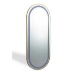 Miroir de coiffure mural led professionnel loop - 01 cg contour dor�