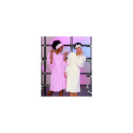 Peignoir eponge coton kimono rose taille l