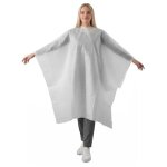 Poncho usage unique blanc x 20