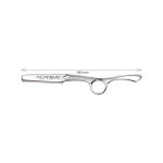 Rasoir effileur chrome professionnel