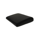Rehausseur de coiffure en simili cuir noir 10 cm - coiffeo