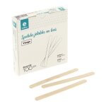 Spatule d'pilation en bois pour le visage par 100
