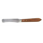 Spatule inox ergo cire - �pilation 21 cm manche bois integral - beauty