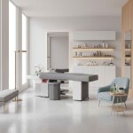 Table head spa gris
