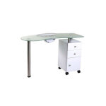 Table manucure blanche avec aspirateur