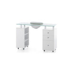 Table manucure tucson plateau verre
