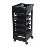 Table de service baky avec 5 tiroirs noir