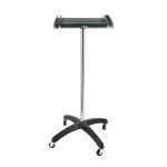 Table de service plateau gris transparent 39, 5 x 32, 5 x 6 cm - coiffeo