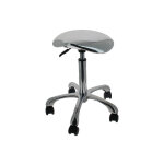 Tabouret de coiffure ergonomique ergo stool - silver chrome - 7e �l�ment