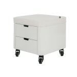 Tabouret p�dicure professionnel blanc