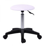 Tabouret p�dicure professionnel weelko pedi blanc � assise demi - sph�re r�glable