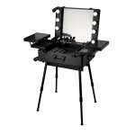 Valise maquillage sur pied noir