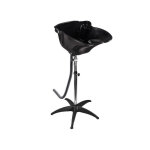 Vasque lave tte noir sur pied rglable