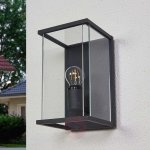 Applique ext. annalea avec abat - jour en verre ip54