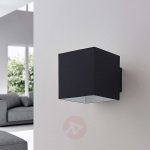 Applique murale led noire rocco, en forme de d�