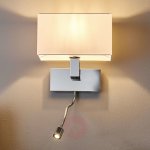 Applique tamara, abat - j. tissu, bras flexible led Applique tamara, abat - j. tissu, bras flexible led
