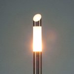 Borne lumineuse corentina moderne en inox Borne lumineuse corentina moderne en inox