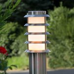 �clairage pour chemin en inox selina avec grille
