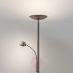Lampadaire  clairage indirect led malea nickel