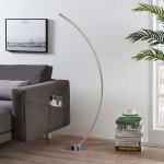Lampadaire led amaro rvb en forme de c