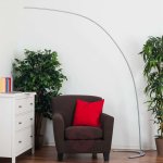 Lampadaire led danua, argenté Lampadaire led danua, argenté