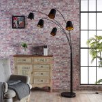 Lampadaire textile  5 lampes tinne