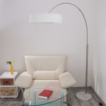 Lampadaire en tissu blanc shing Lampadaire en tissu blanc shing