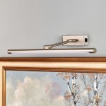 Merte - applique tableau led en nickel mat Merte - applique tableau led en nickel mat
