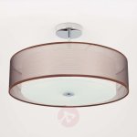 Plafonnier led pikka avec abat - jour brun