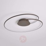Ravissant plafonnier led joline en brun rouille Ravissant plafonnier led joline en brun rouille