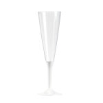 10 fltes  champagne pied blanc 150 ml