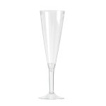 10 fltes  champagne pied cristal 150 ml