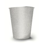 10 gobelets amricains scintillants carton recyclable argent 53 cl