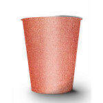 10 gobelets amricains scintillants carton recyclable rose gold 53cl