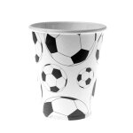 10 gobelets en cartons ballon football 200 ml