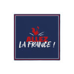 10 serviettes en papier allez la france
