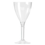 10 verres  vin pied cristal 160 ml