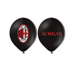 12 ballons en latex ac milan 30 cm